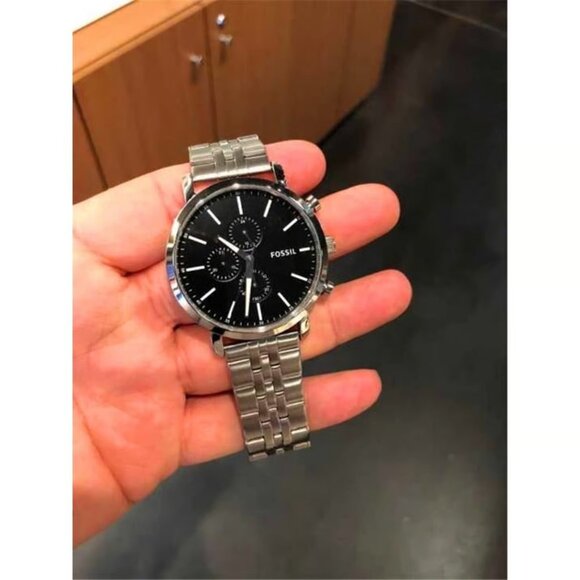 Fossil BQ2328IE Luther Chronograph Stainless Steel Men's Watch - Picture 2 of 8